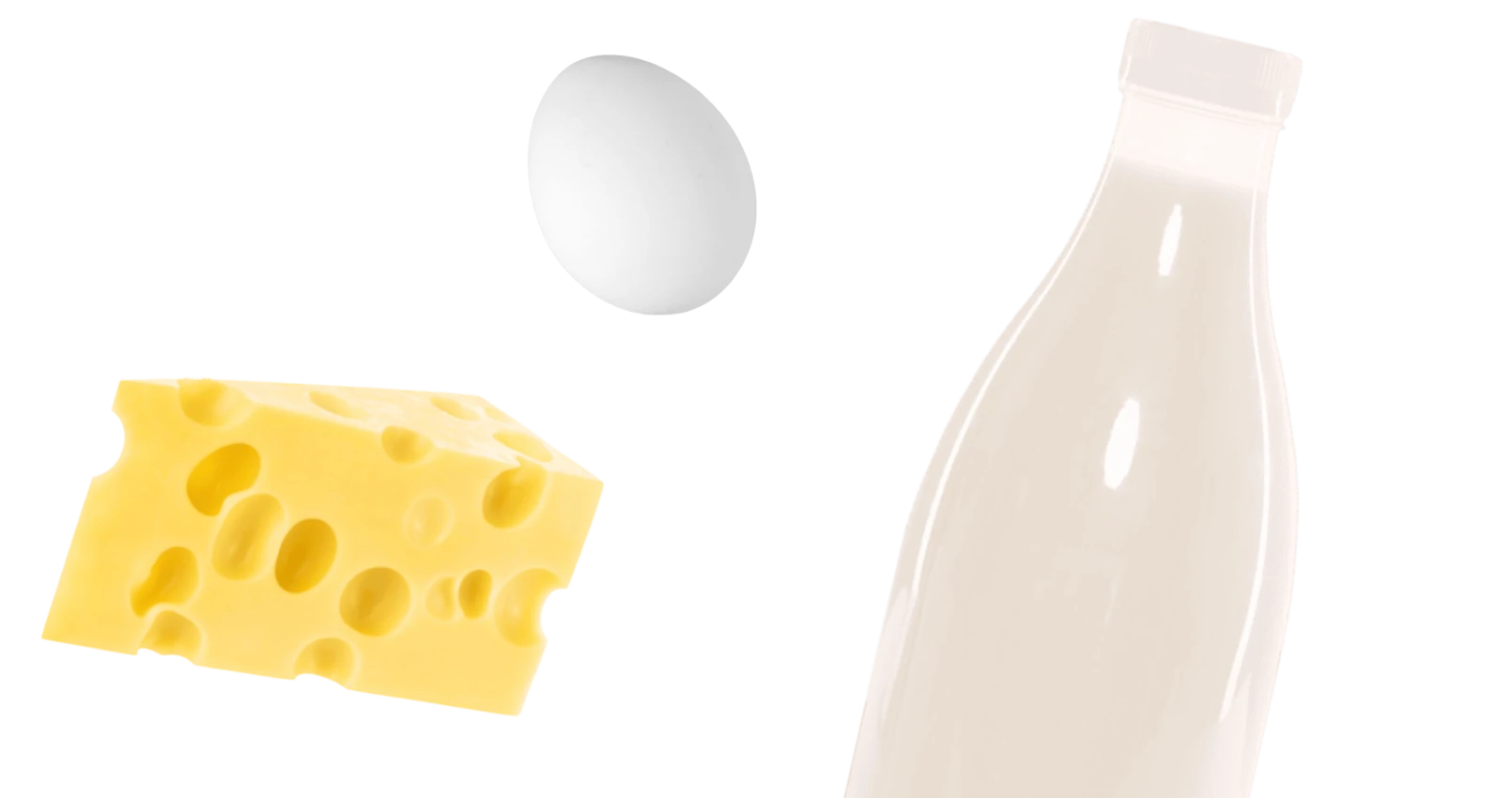 Молоко, сыр, яйца